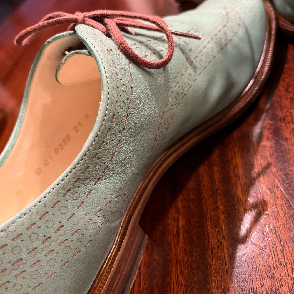 SALE! Robert Clergerie Women's JILIC Turquoise Leather Size 6 Designer Paris - Picture 10 of 10